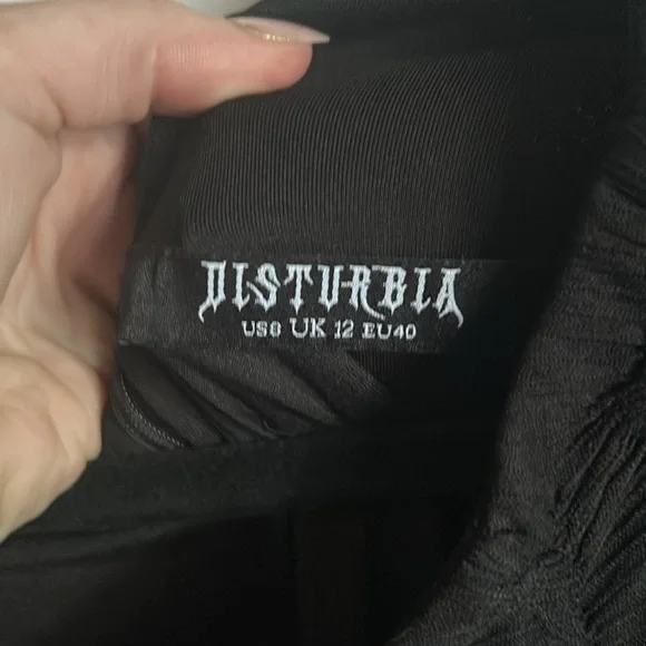 Size US 8/UK 12 DISTURBIA Disquiet asymmetrical dress in like new condition :) - Picture 3 of 6